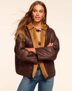 Soft Faux Fur Reversible Jacket with Pockets