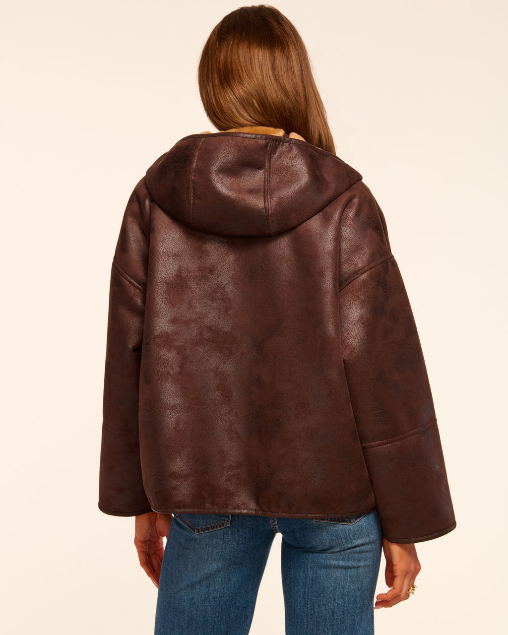 Soft Faux Fur Reversible Jacket with Pockets