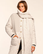 Removable Scarf Long Puffer