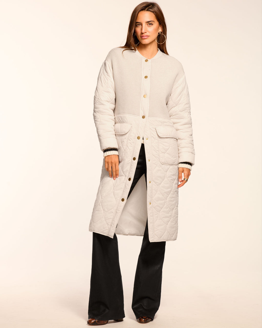 Removable Scarf Long Puffer