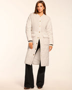 Removable Scarf Long Puffer
