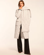 Removable Scarf Long Puffer