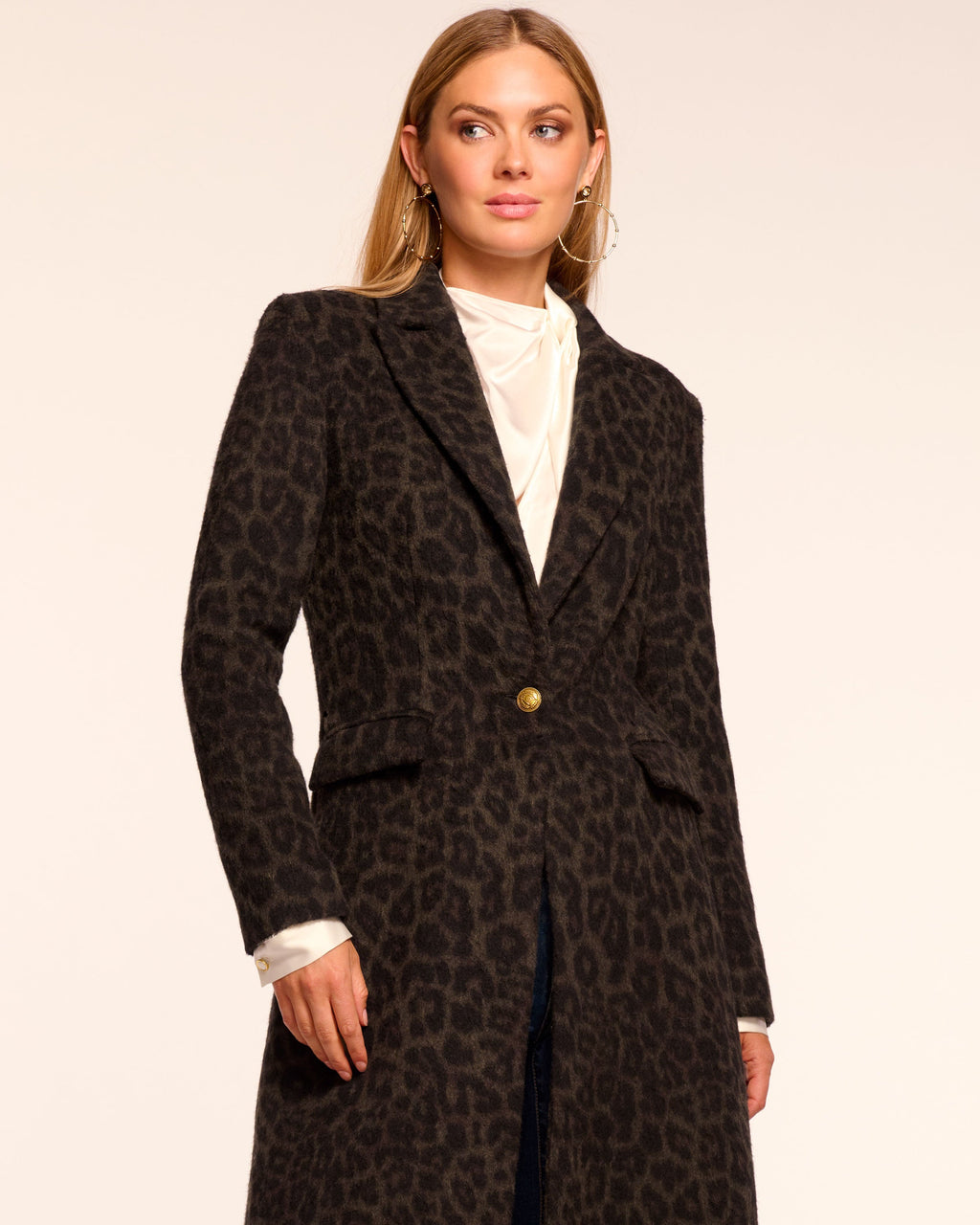 Commanding Presence Animal Print Wool Jacket