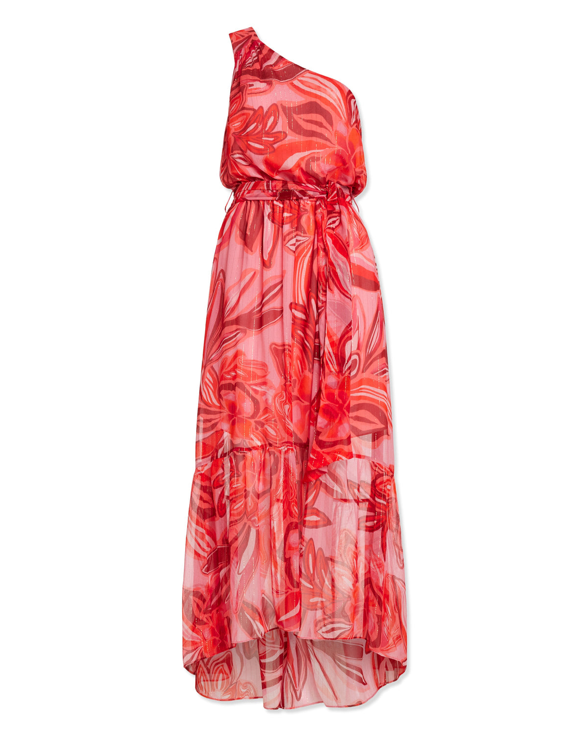 Luxurious One-Shoulder Gown