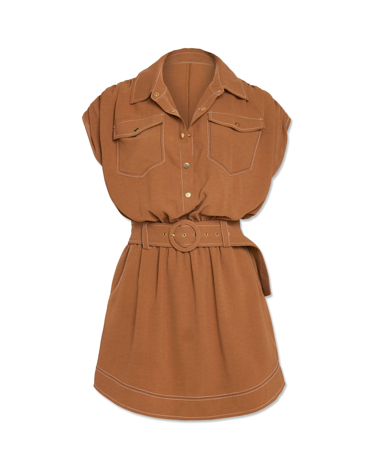 Button-Down Belted Statement