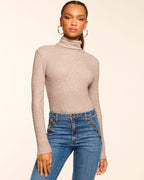 Slimming Lurex-Thread Turtleneck