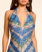 Seductive Open Back Leopard Print Top
