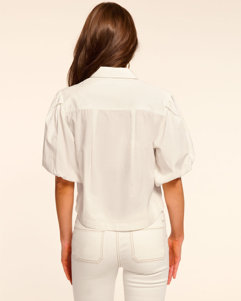 Sweet Sophistication Cropped Button-Up