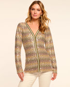 Glitter Chevron Cardigan Chic