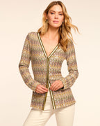 Glitter Chevron Cardigan Chic