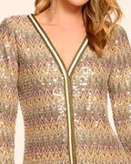 Glitter Chevron Cardigan Chic