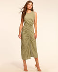 Body-Sculpting Center Slit Party Dress