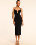 Minimalist Cutout Viscose Dress
