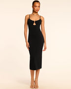 Minimalist Cutout Viscose Dress