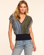 Light Wash Jeans Pairing Ombre Knit Top