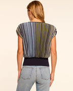 Light Wash Jeans Pairing Ombre Knit Top