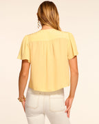 ‌Lightweight Flutter Sleeve Top