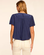 ‌Lightweight Flutter Sleeve Top