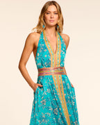 Handkerchief Hem Jungle Dress