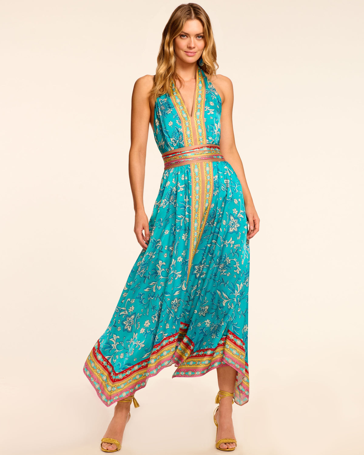 Handkerchief Hem Jungle Dress