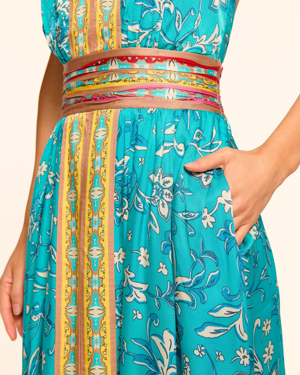 Handkerchief Hem Jungle Dress