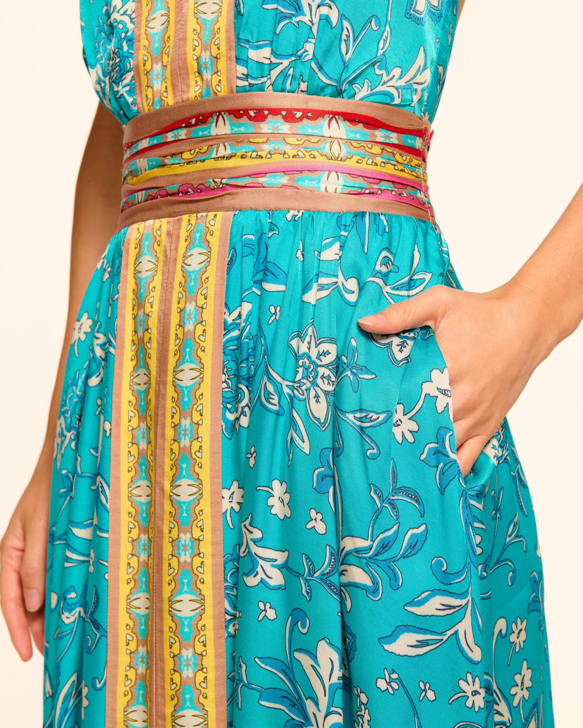 Handkerchief Hem Jungle Dress
