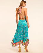 Handkerchief Hem Jungle Dress