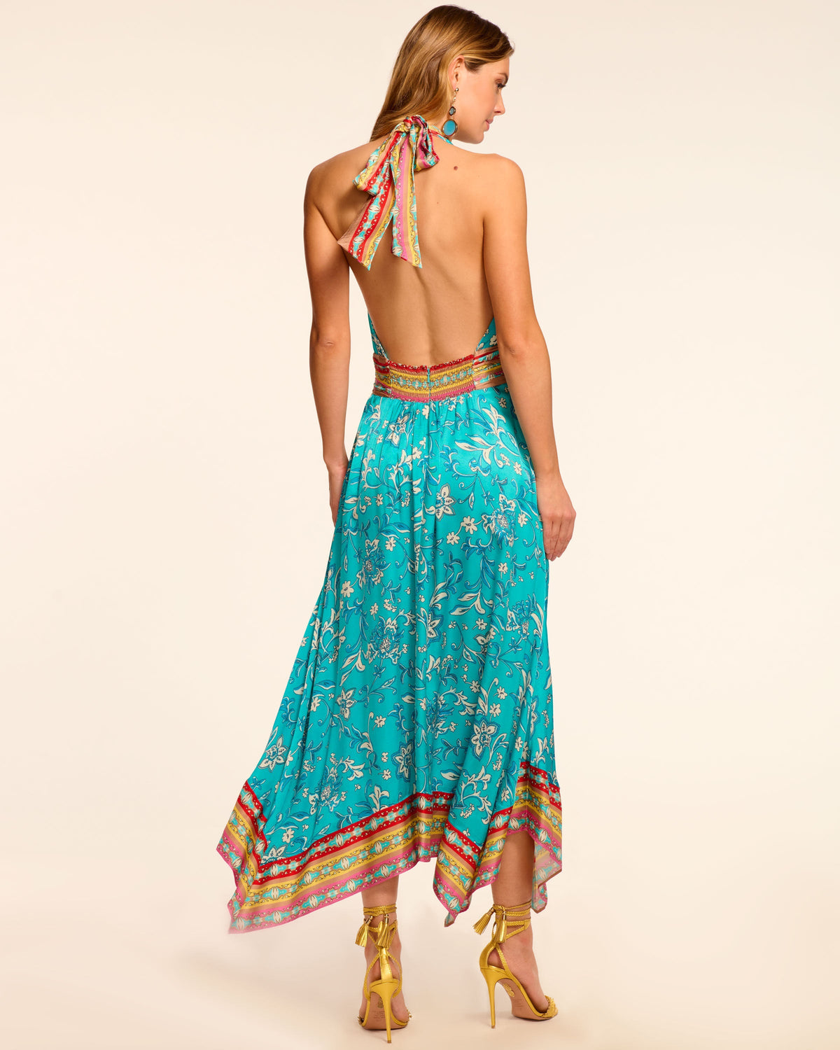 Handkerchief Hem Jungle Dress