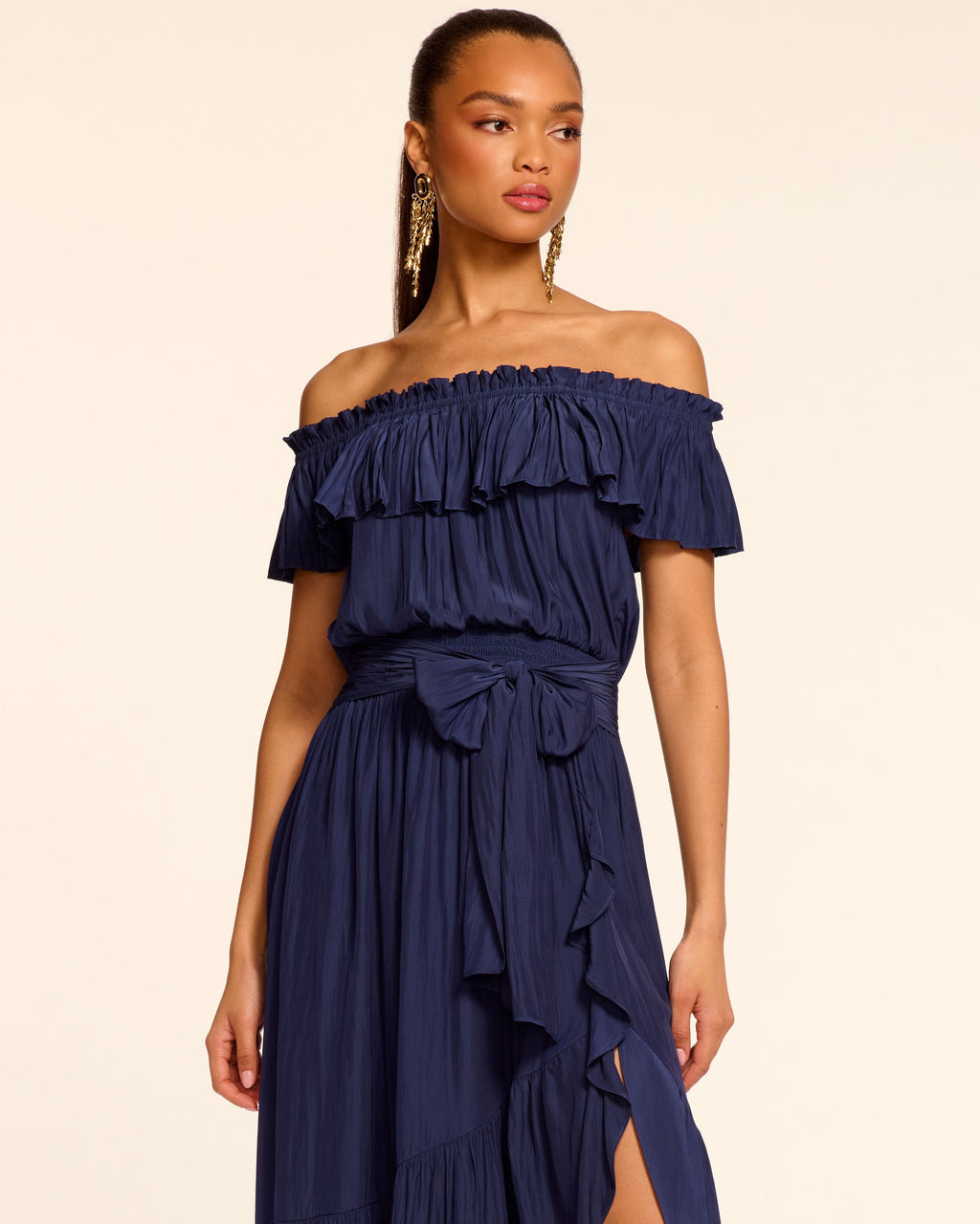 Romantic Off-Shoulder Garden Dress
