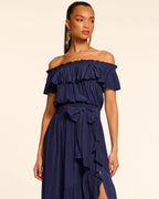 Romantic Off-Shoulder Garden Dress