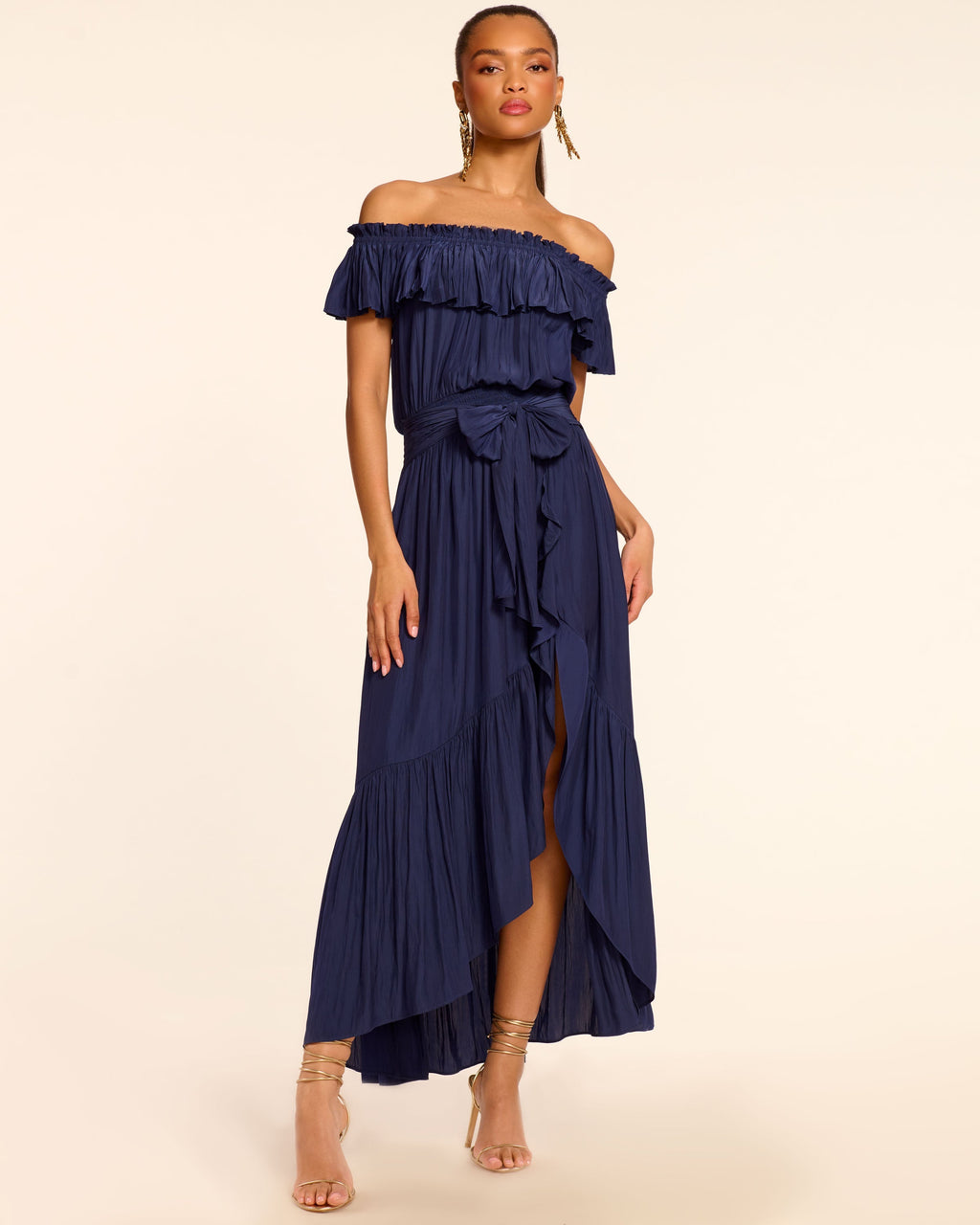 Romantic Off-Shoulder Garden Dress