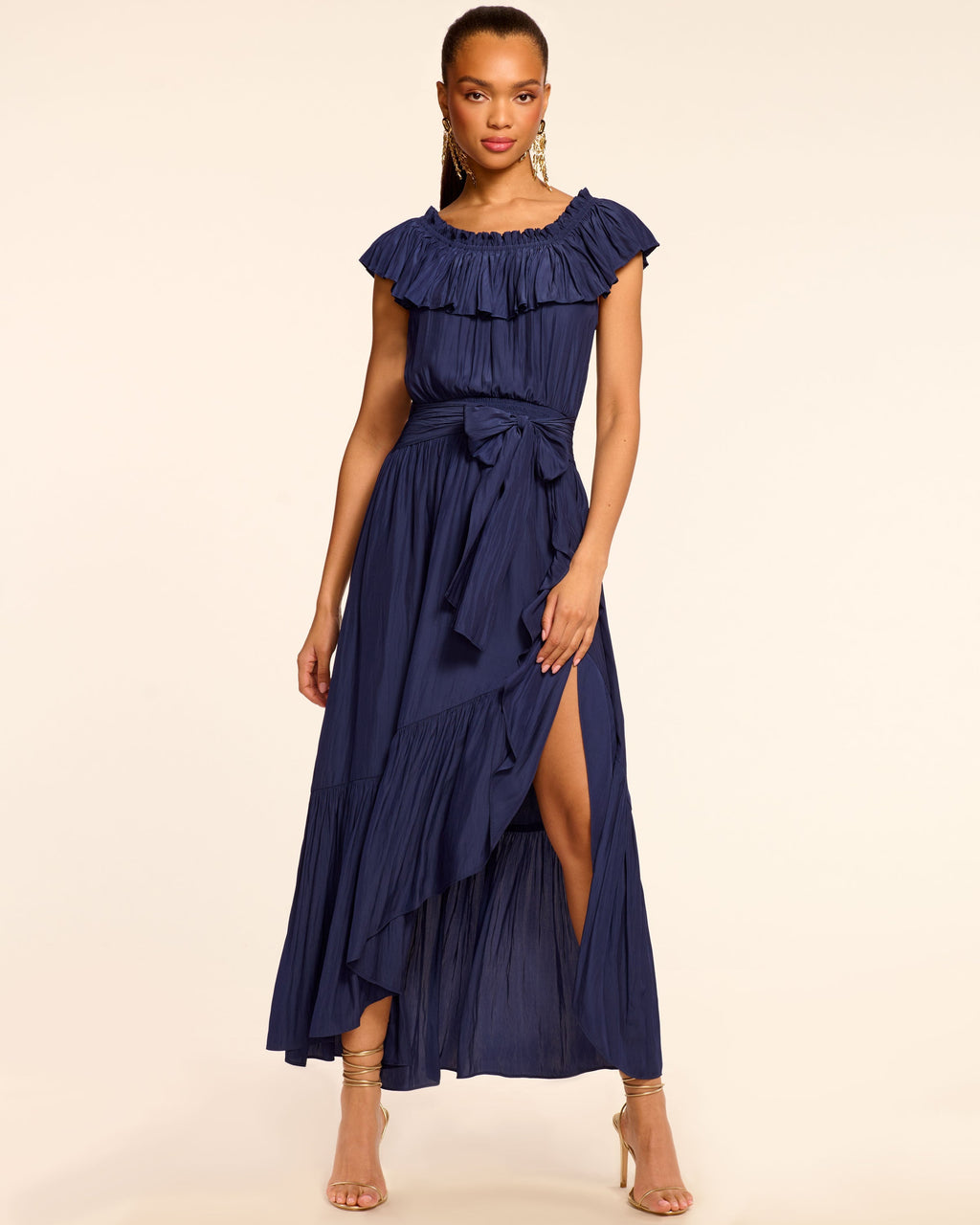 Romantic Off-Shoulder Garden Dress