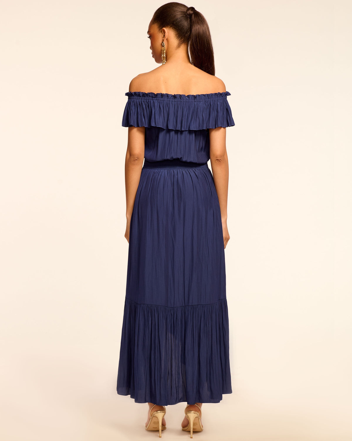 Romantic Off-Shoulder Garden Dress