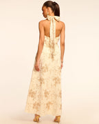 ‌Plunging Slit Summer Dress