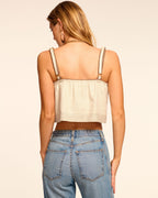 Summer Essential Contrast Seam Sleeveless Top